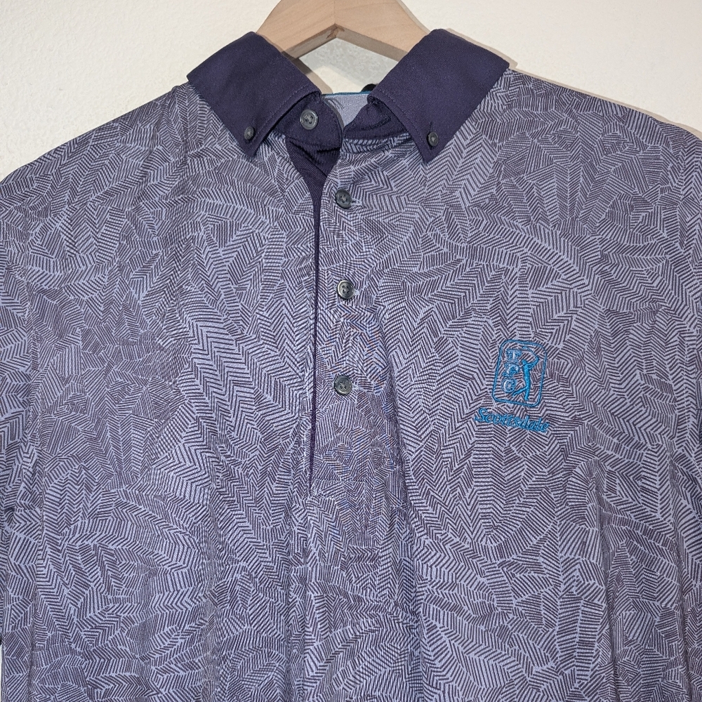 GREYSON Mens Size Medium TPC Scottsdale Golf Polo Shirt Purple